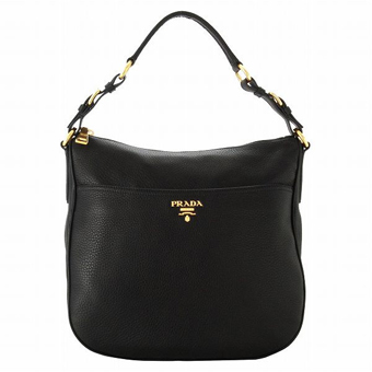 PRADA プラダ バッグ コピー VITELLO DAINO ワンショルダーバッグ BR4755BBE002 メタルロゴ付き